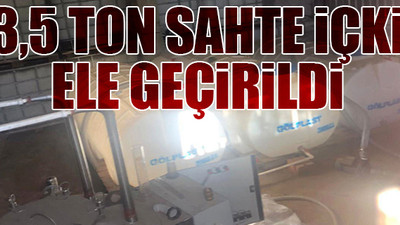 Sultangazi'de sahte içki operasyonu