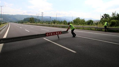 TEM Otoyolu bir ay kapatıldı