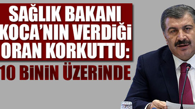 Türkiye'de testlerde elde edilen pozitif çıkma oranı...