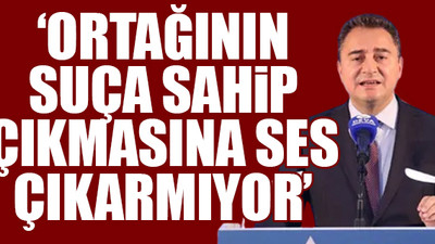 Babacan: Mafya siyaseti dizayn ediyor