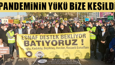 'Batıyoruz' diyen esnaf sokağa çıktı