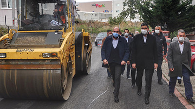 Cevizli’de 4 Bin 673 ton asfalt serimi gerçekleştirildi