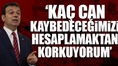 İmamoğlu, olası İstanbul depremi hakkında konuştu