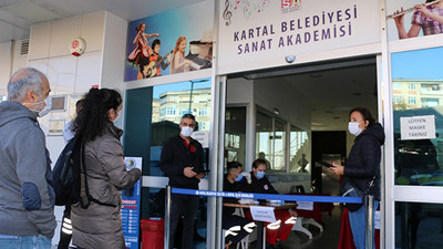 Kartal Belediyesi Sanat Akademisi Müzik Bölümü Yetenek Sınavı sıkı önlemlerle yapıldı