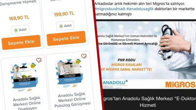 Migros'ta internetten 'doktor' satışı
