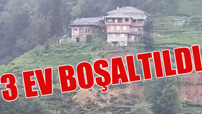 Rize'de korkutan görüntü