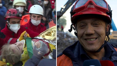 Üç yaşındaki Elif’i kurtaran itfaiyeci anlattı: Parmağımı bir tuttu, hiç bırakmadı