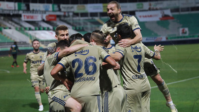 10 kişi kalan Fenerbahçe 3 puanı aldı