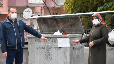 Altınlarını yanlışlıkla çöpe attı: Nöbet tutuyor 