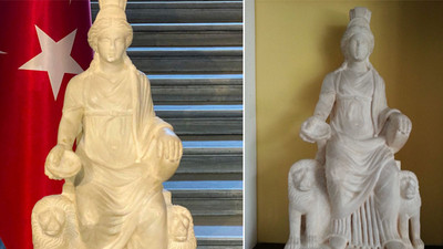 Bin 700 yıllık Kybele heykeli Türkiye'ye getirildi