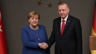 Cumhurbaşkanı Erdoğan, Almanya Başbakanı Merkel ile görüştü