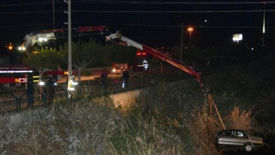 Dereye uçan alkollü sürücü kendisini kurtaranlara küfretti