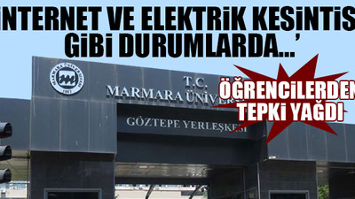Marmara Üniversitesi mazeret kabul etmiyor