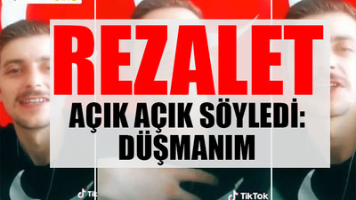 Türk Bayrağı önünde Atatürk'e skandal sözler