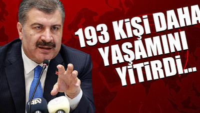 Türkiye'nin son koronavirüs tablosu açıklandı