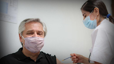 Arjantin Devlet Başkanı Fernandez'e Sputnik V aşısı yapıldı