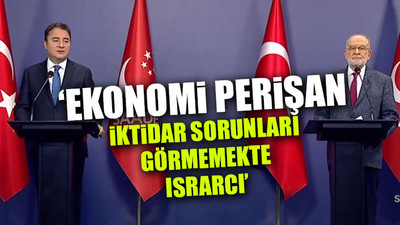 Babacan ve Karamollaoğlu'ndan ortak basın açıklaması