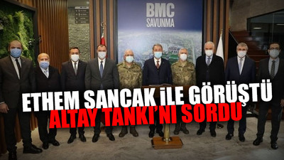 Bakan Akar, Tank Palet Fabrikası'nı ziyaret etti