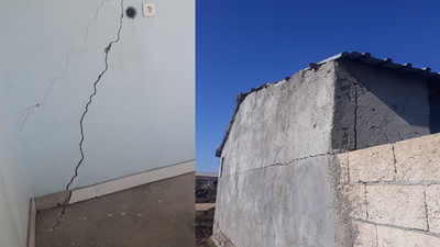 Cengiz Holding'in inşa ettiği tren hattında kullanılan dinamitler evlere hasar verdi