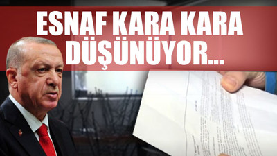 'Kapanan dükkan yok' diyen Erdoğan'a icra kağıdını gösterdi
