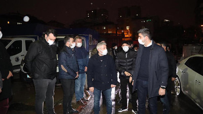 Kartallı Başkan Yüksel, karla mücadele ekiplerini gece boyunca yalnız bırakmadı
