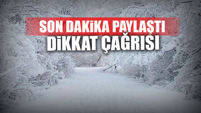 Meteoroloji’den 20 il için kar yağışı uyarısı