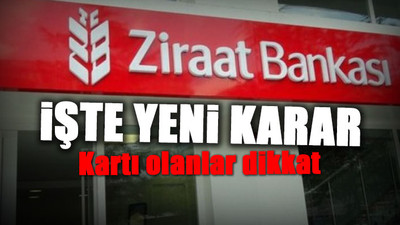 Ziraat Bankası yeni faiz kararını açıkladı