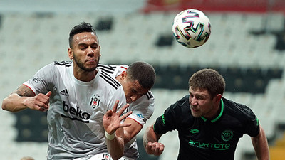 10 kişilik Beşiktaş 3 puanı aldı