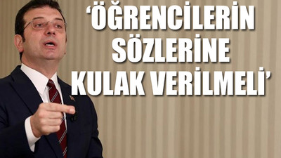 İmamoğlu Boğaziçi öğrencileriyle görüştü