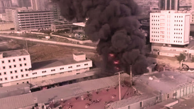 İstanbul Halkalı’da korkutan yangın
