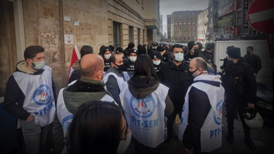 PTT emekçileri gözaltına alındı