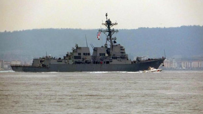 ABD savaş gemisi Çanakkale Boğazı'ndan geçti