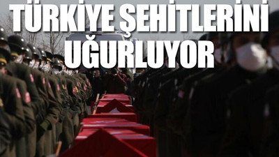 Büyük acı... 11 şehit için son görev