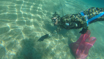 Deniz böyle temizlendi