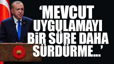 Erdoğan'dan, koronavirüs tedbirlerine ilişkin açıklama