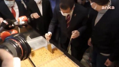 İmamoğlu tatlı tezgahının başına geçti