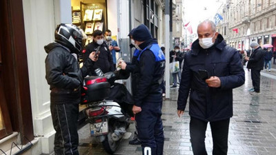 İstiklal Caddesi'nde motokuryelere ceza yağdı