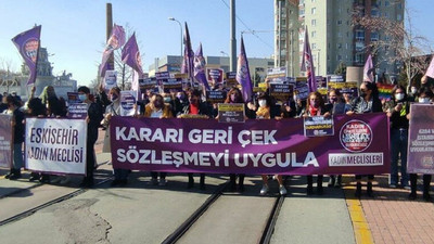 Kadınlar, İstanbul Sözleşmesi için yürüdü: Kadınları değil katilleri durdurun