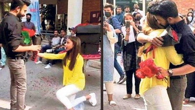 Kampüste evlilik teklifi okuldan attırdı