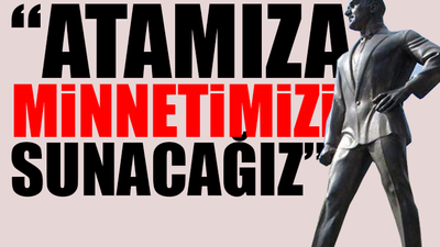 Atatürk anıtına çelenk yasağı