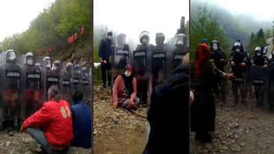 Cengiz İnşaat'ın İşkencedere’de, dozerli çalışmaları jandarma korumasında başladı