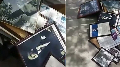 Çöpte Atatürk posterleri bulunmuştu: O Okul müdürü yeniden görevine döndü