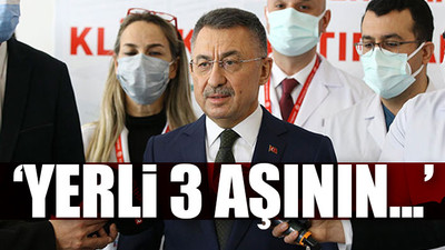Cumhurbaşkanı Yardımcısı Oktay'dan aşı açıklaması