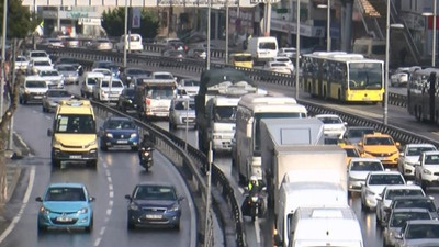 İstanbul'da kısıtlama öncesi trafik yoğunluğu