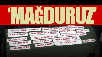 İşte esnafın hali: Düğün kısıtlamasına tabutlu eylem