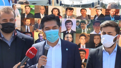 İYİ Parti'den Çin Konsolosluğu önündeki eyleme ziyaret