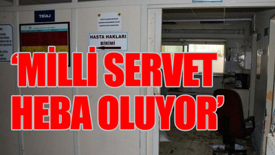 Kapısına kilit vurulan devlet hastanesi talan edildi