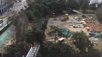 Kasımpaşa'daki Divanhane tarihi karakol binası yıkıldı