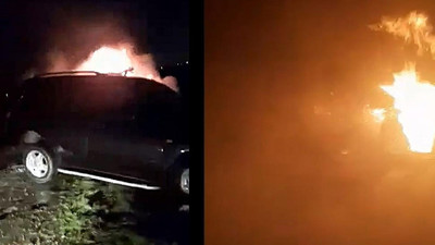 Kız kardeşini taciz eden komşusunun cipini yaktı