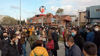 Metro hattında trafo yangını